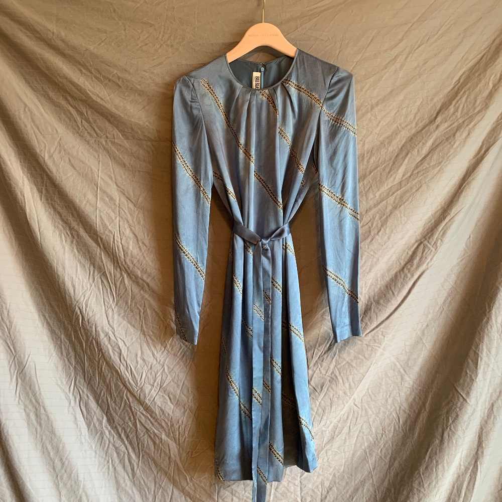 Bill Blass silk crepe dress, size 0